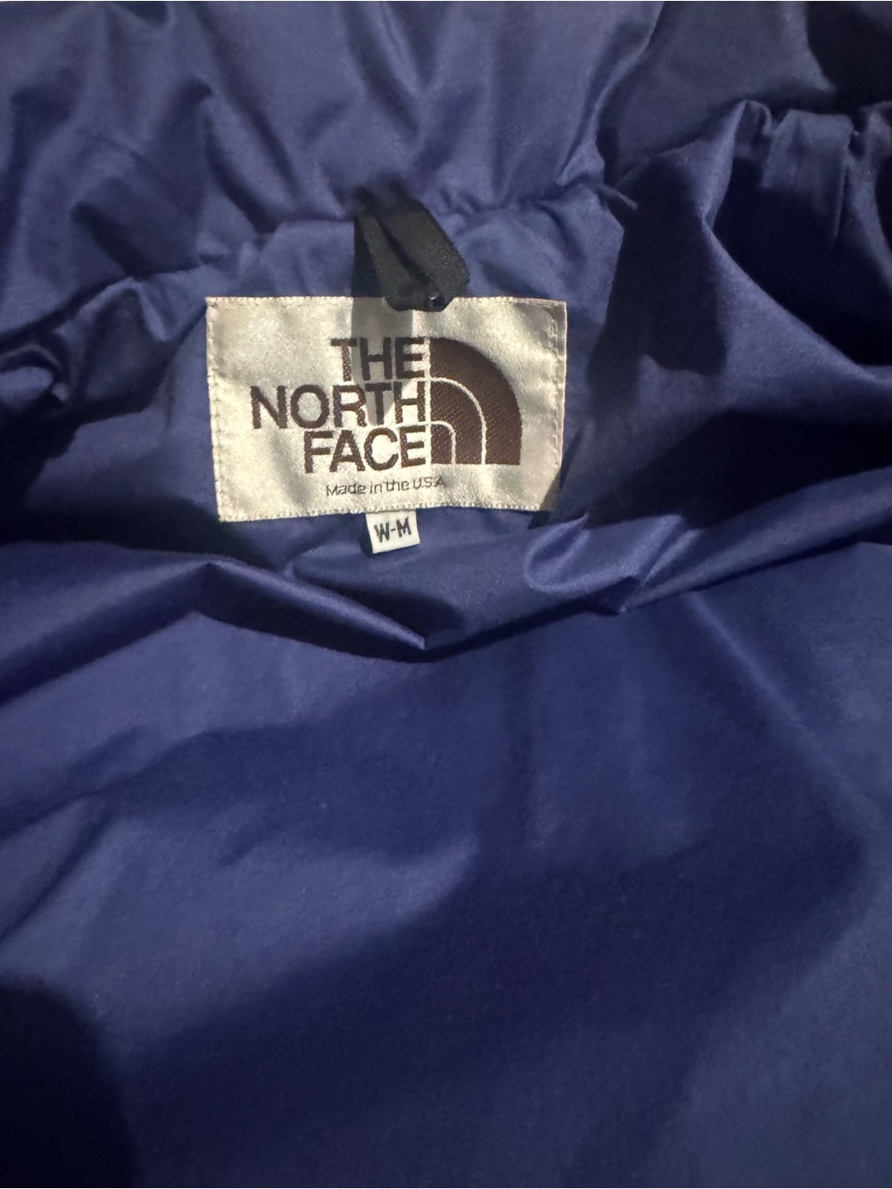 The North Face Navy Blue Puffer Coat *not shiny - Picture 7 of 10